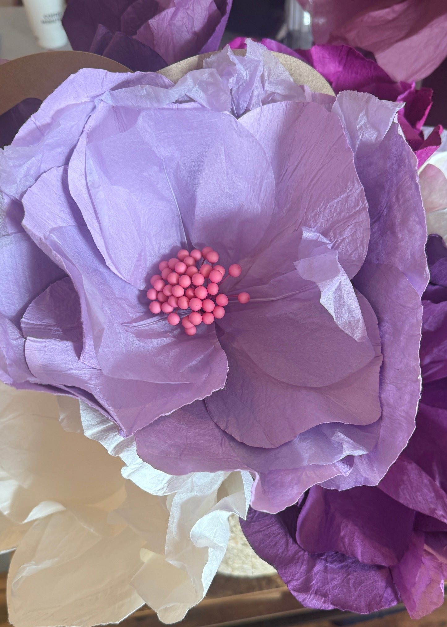 Sakura Paper Flower - Lilac with Pink
