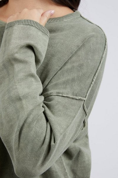 Tahlia Knit Jumper Sage Green
