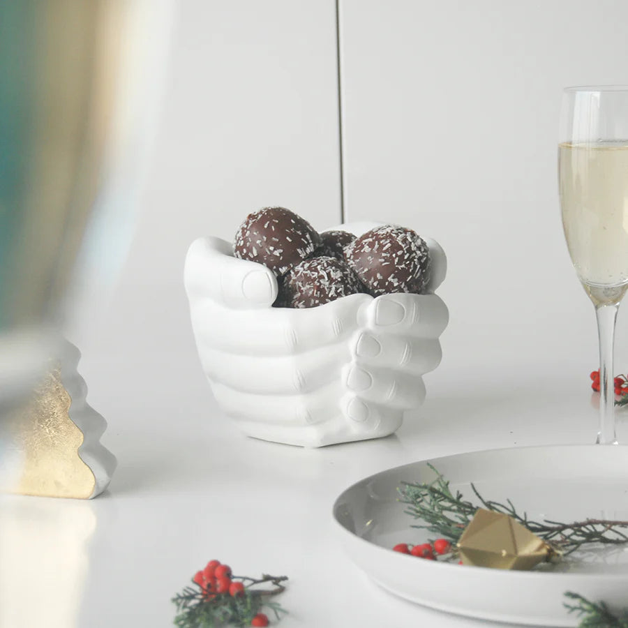 Hand Planter || White