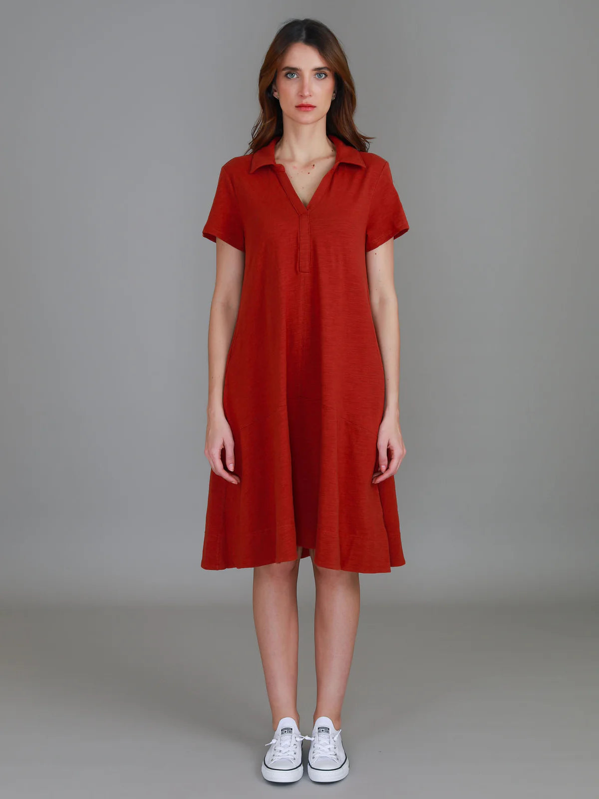 Tibby A-Line Polo Shirt Dress