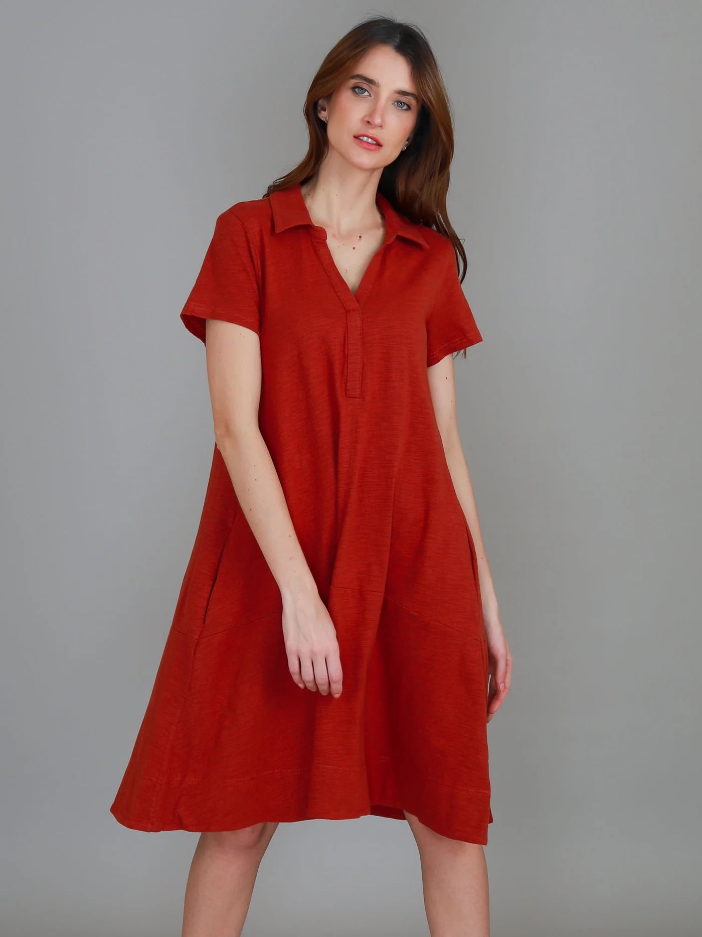 Tibby A-Line Polo Shirt Dress