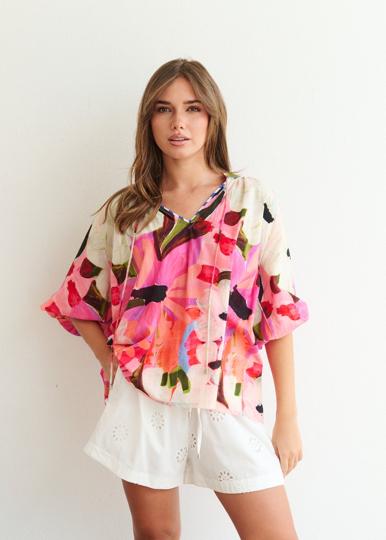 Renee Summer Top - Summer Sun Print