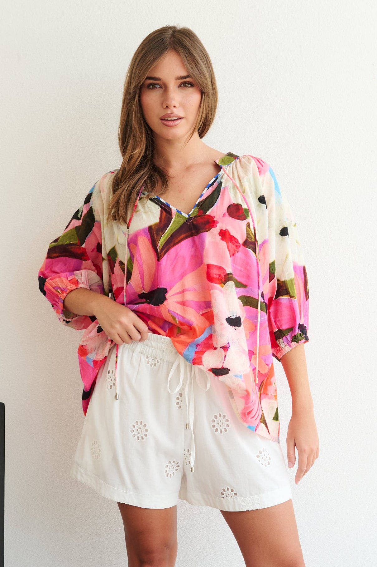 Renee Summer Top - Summer Sun Print