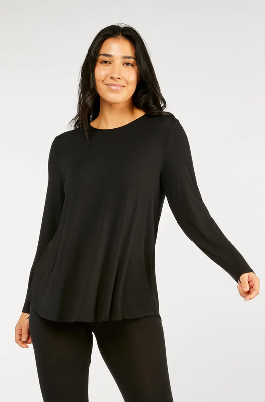 Cara Long Sleeve Top - Black
