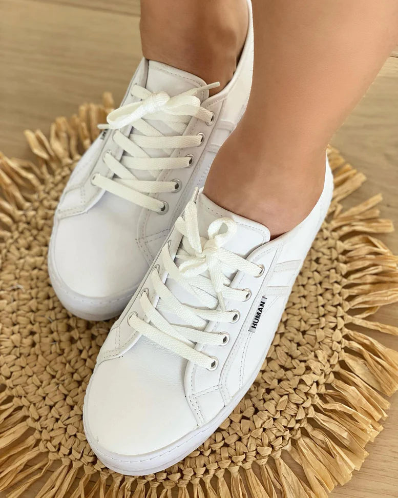 Womens white leather fashion sneakers sale