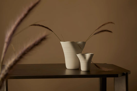 Shop marmoset found vases online, buy Marmoset found wave vase, marmoset found stockists, white large vase, large white marmoset found wave vase, Marmoset Found stockists, marmoset found sale, Marmoset found outlet