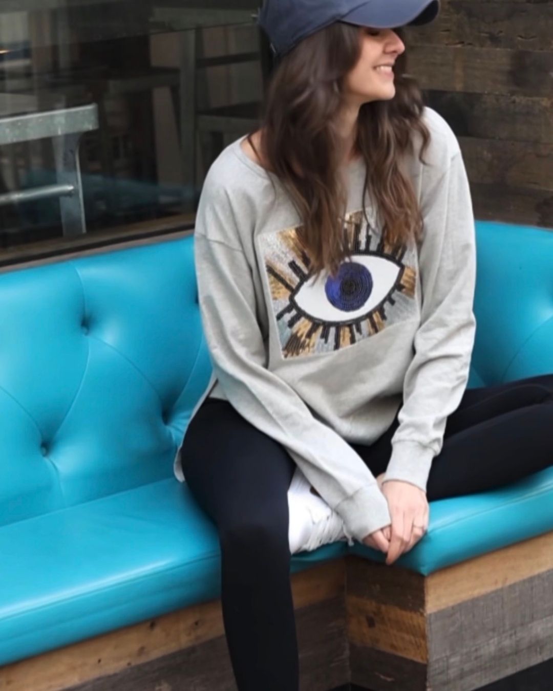 Suzie Sweater - Evil Eye Sequin
