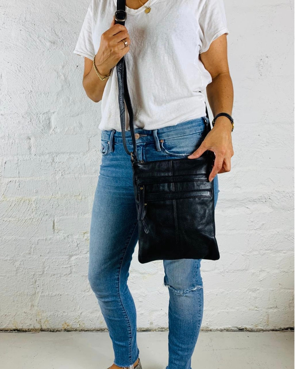 'Wendy' Cross Body Leather Bag