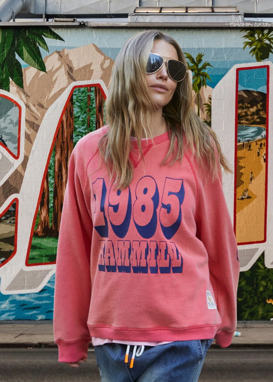 Vintage Wash 1985 Sweater - Washed Red