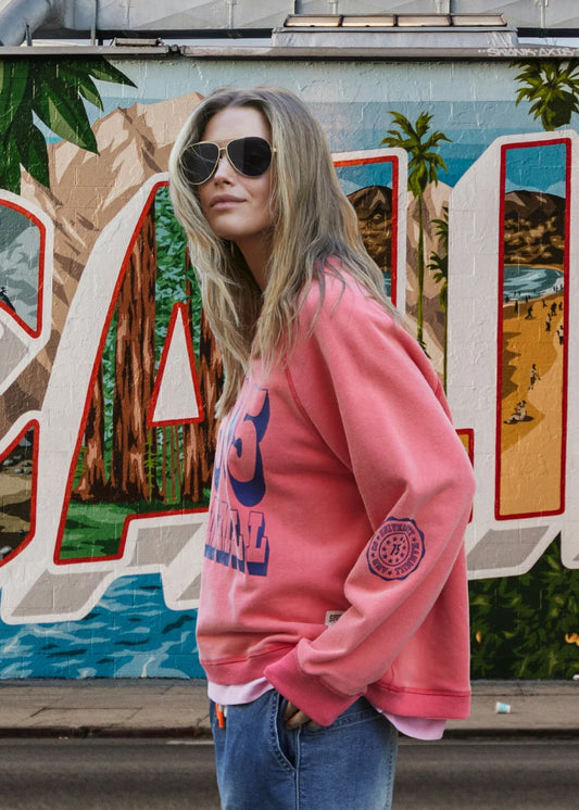 Vintage Wash 1985 Sweater - Washed Red