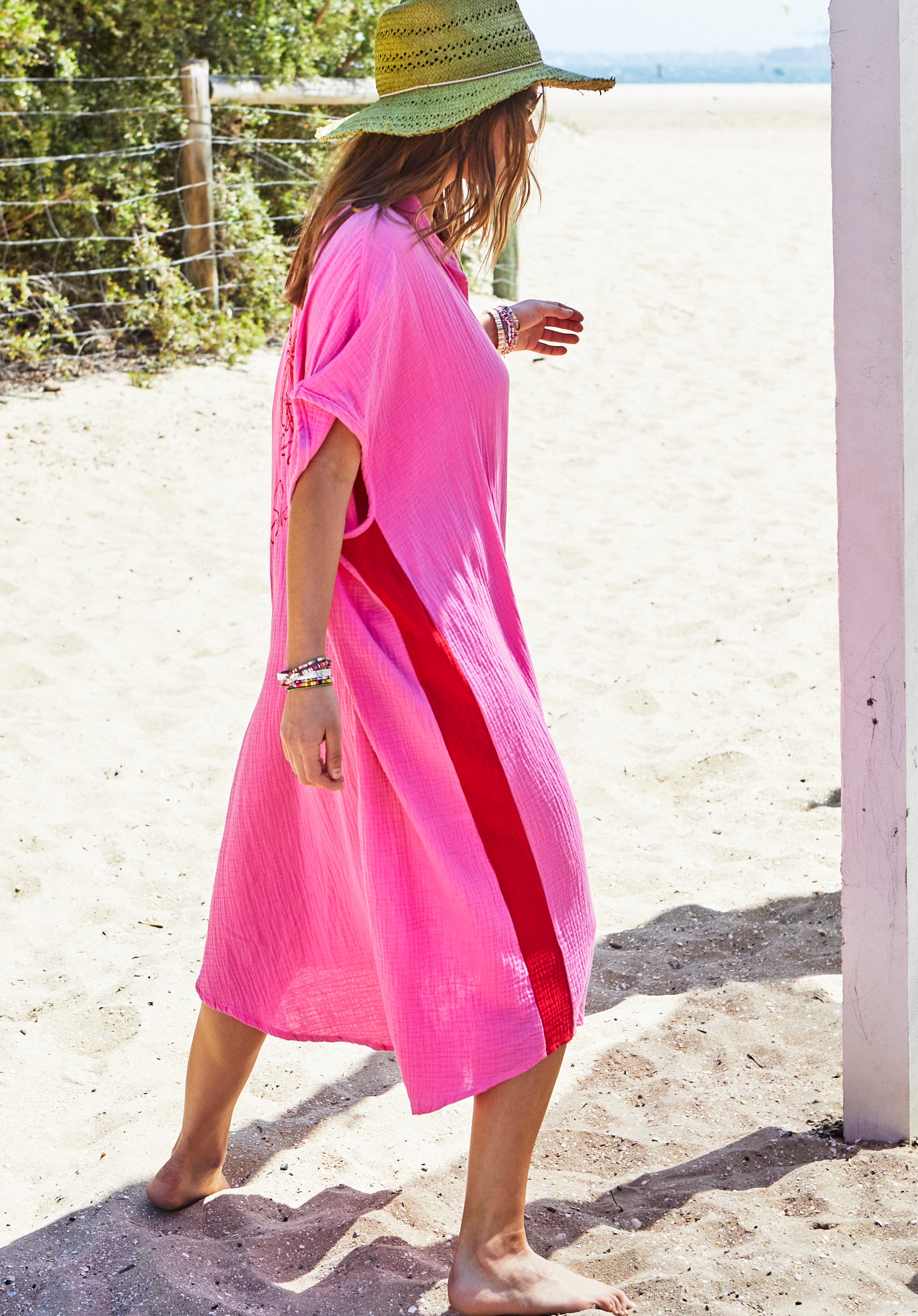 Hammill_and_co_pink_cheesecloth_beach_dress_basic_state_hammill_long_dress_pink