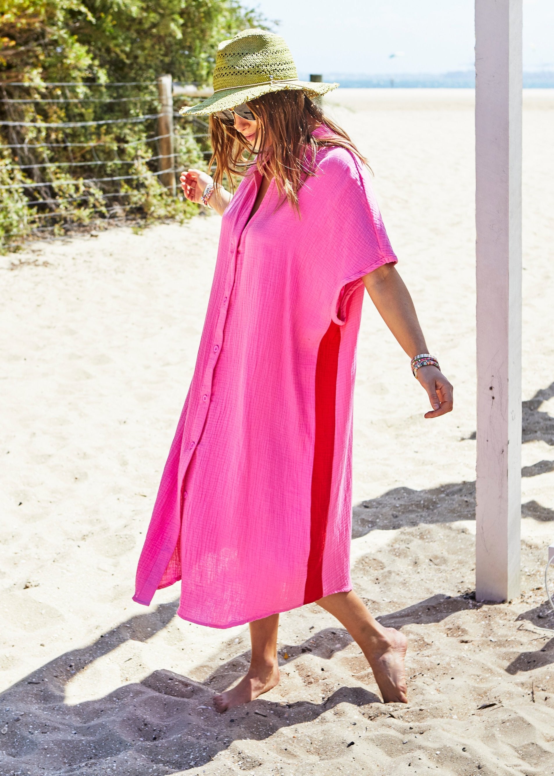 Hammill_and_co_pink_cheesecloth_beach_dress_basic_state_hammill_long_dress_pink