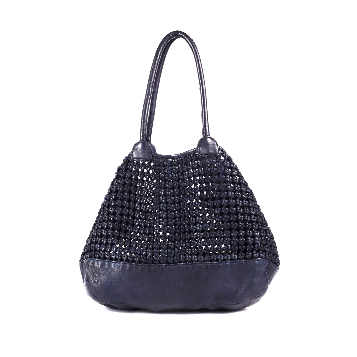Hermitage Woven Leather Tote Bag