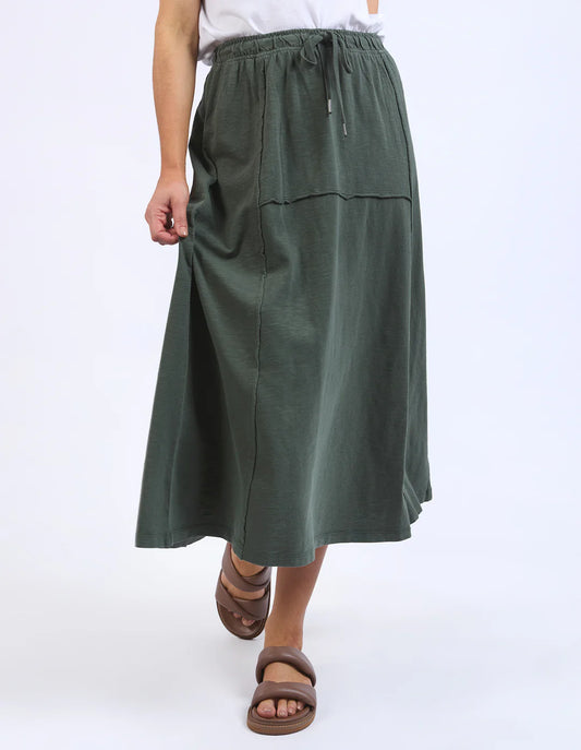 Jayne Skirt - Khaki (Plus Size)