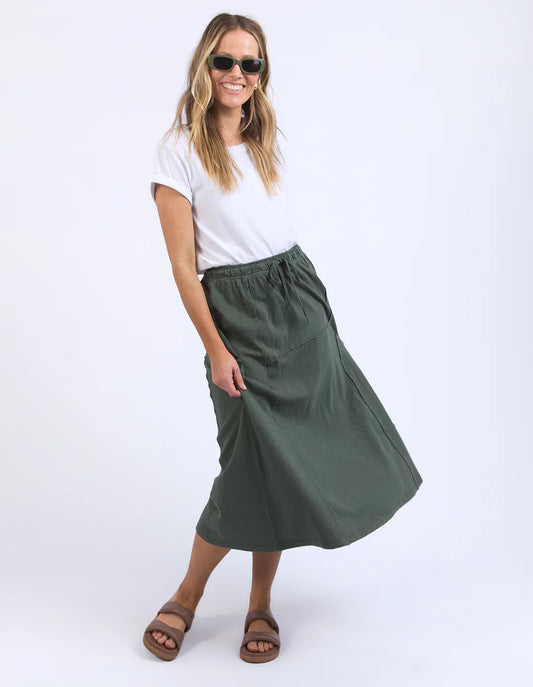 Jayne Skirt - Khaki (Plus Size)
