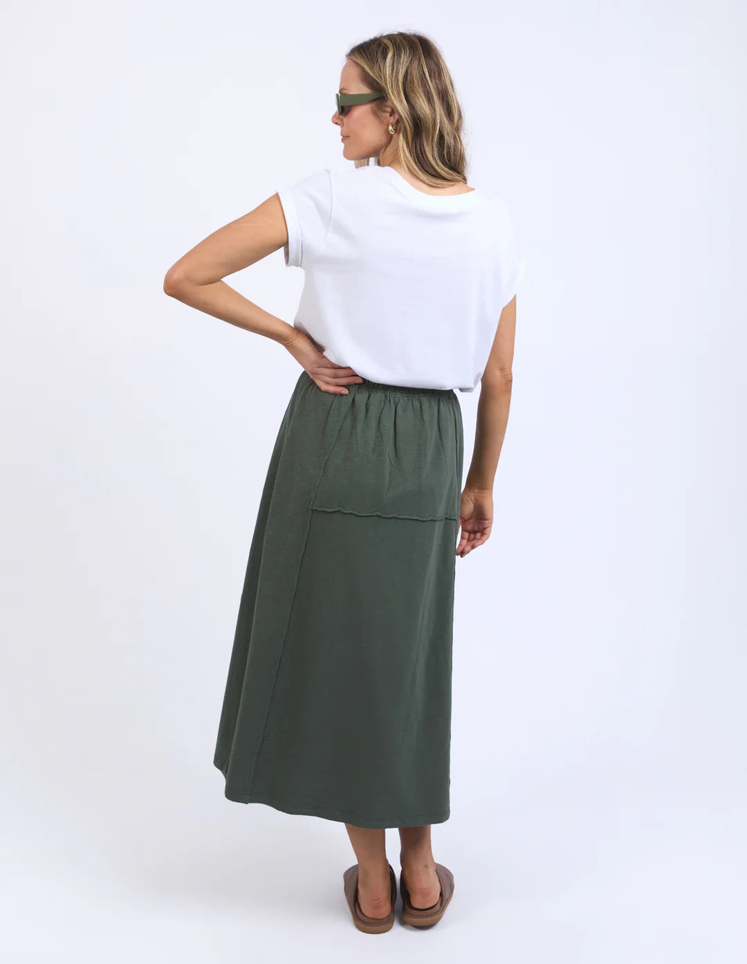 Jayne Skirt - Khaki (Plus Size)
