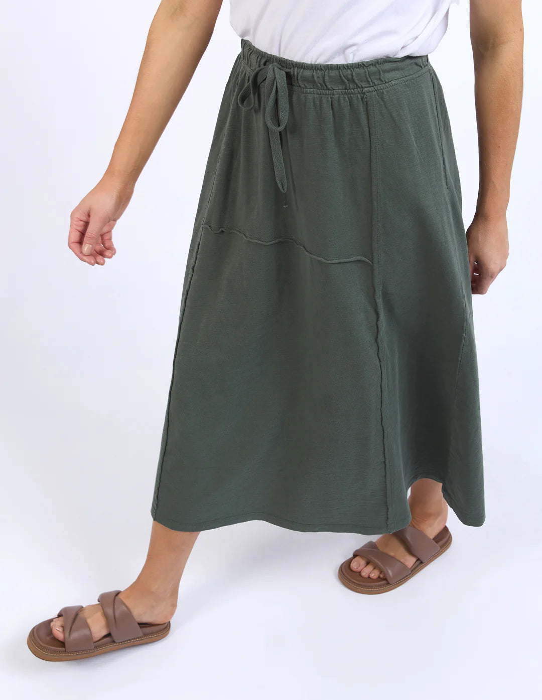 Jayne Skirt - Khaki (Plus Size)