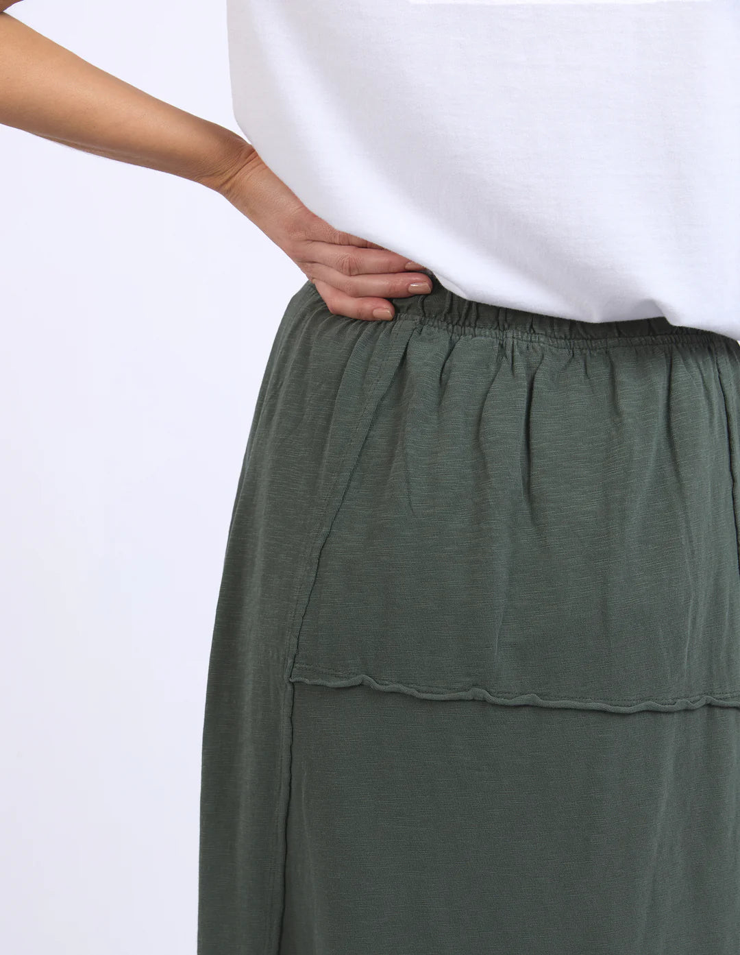 Jayne Skirt - Khaki (Plus Size)