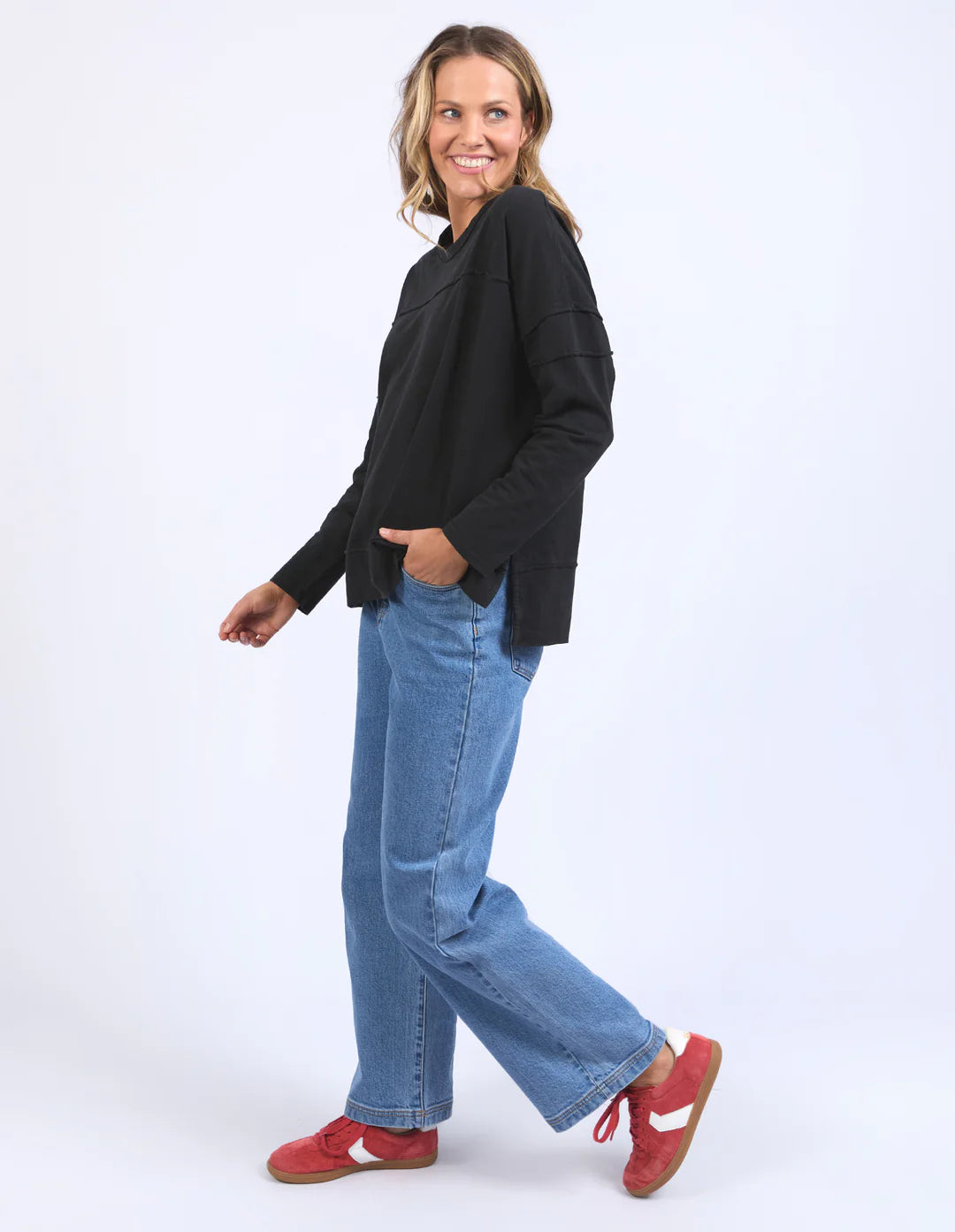 Jayne Throw On Top - Black