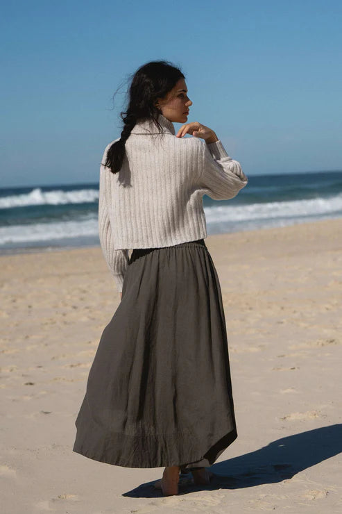 Hannah Linen Skirt