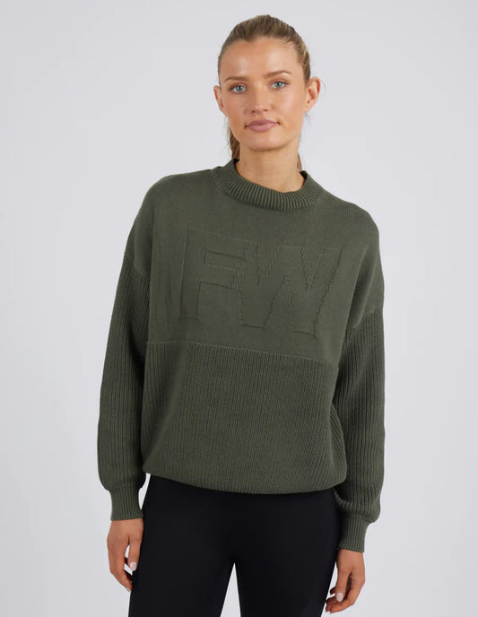 Leisurefit Knit Sweater - Khaki