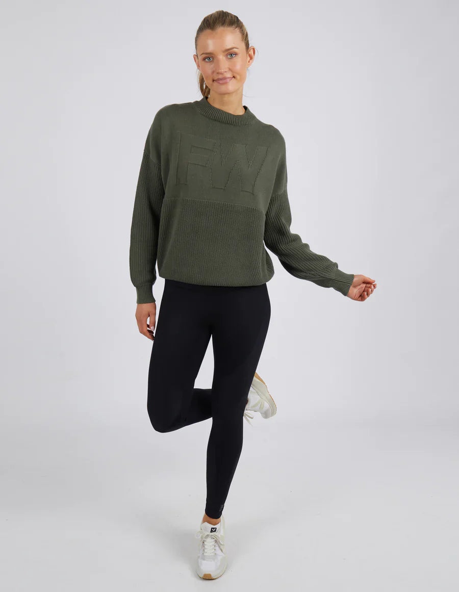 Leisurefit Knit Sweater - Khaki