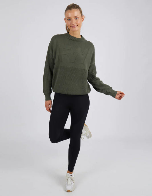 Leisurefit Knit Sweater - Khaki