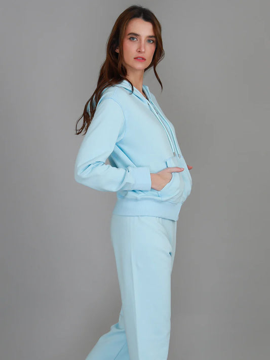 Oli Zip Hoodie - Frosty Blue