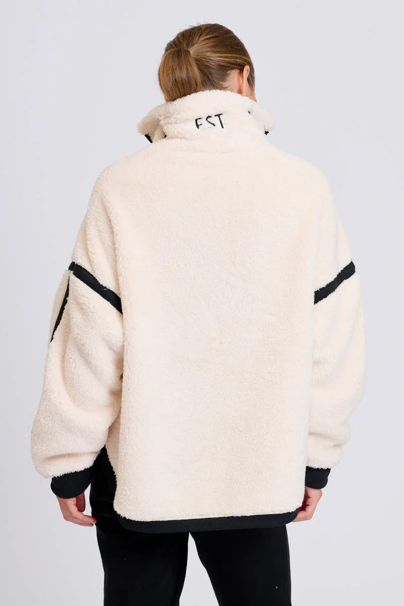 Popover Fleece Sweater - Winter White