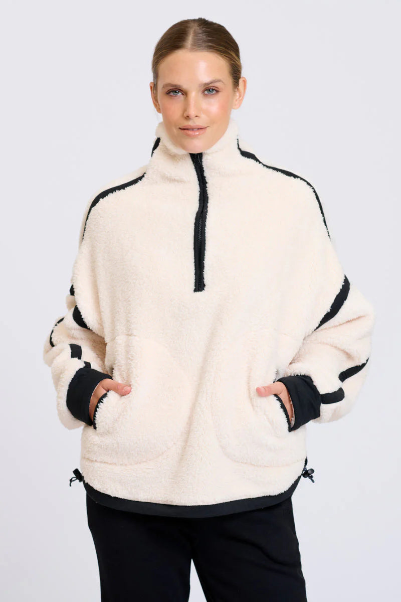 Popover Fleece Sweater - Winter White
