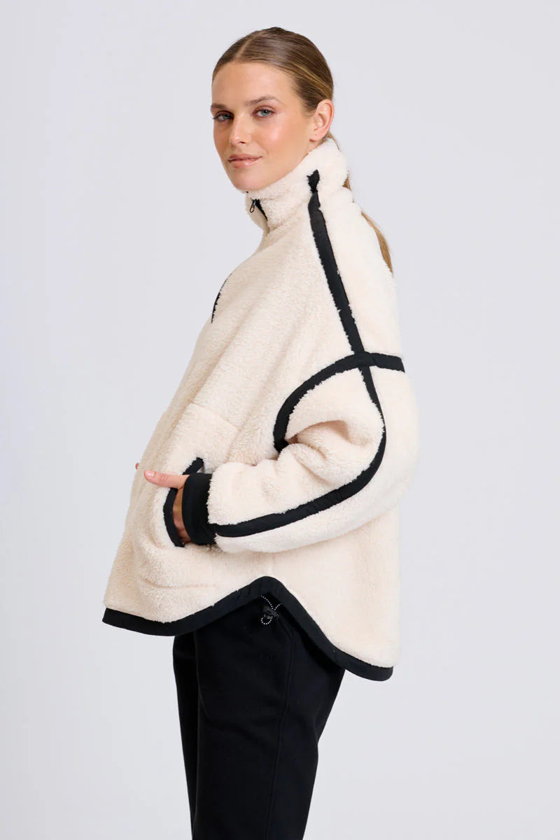 Popover Fleece Sweater - Winter White