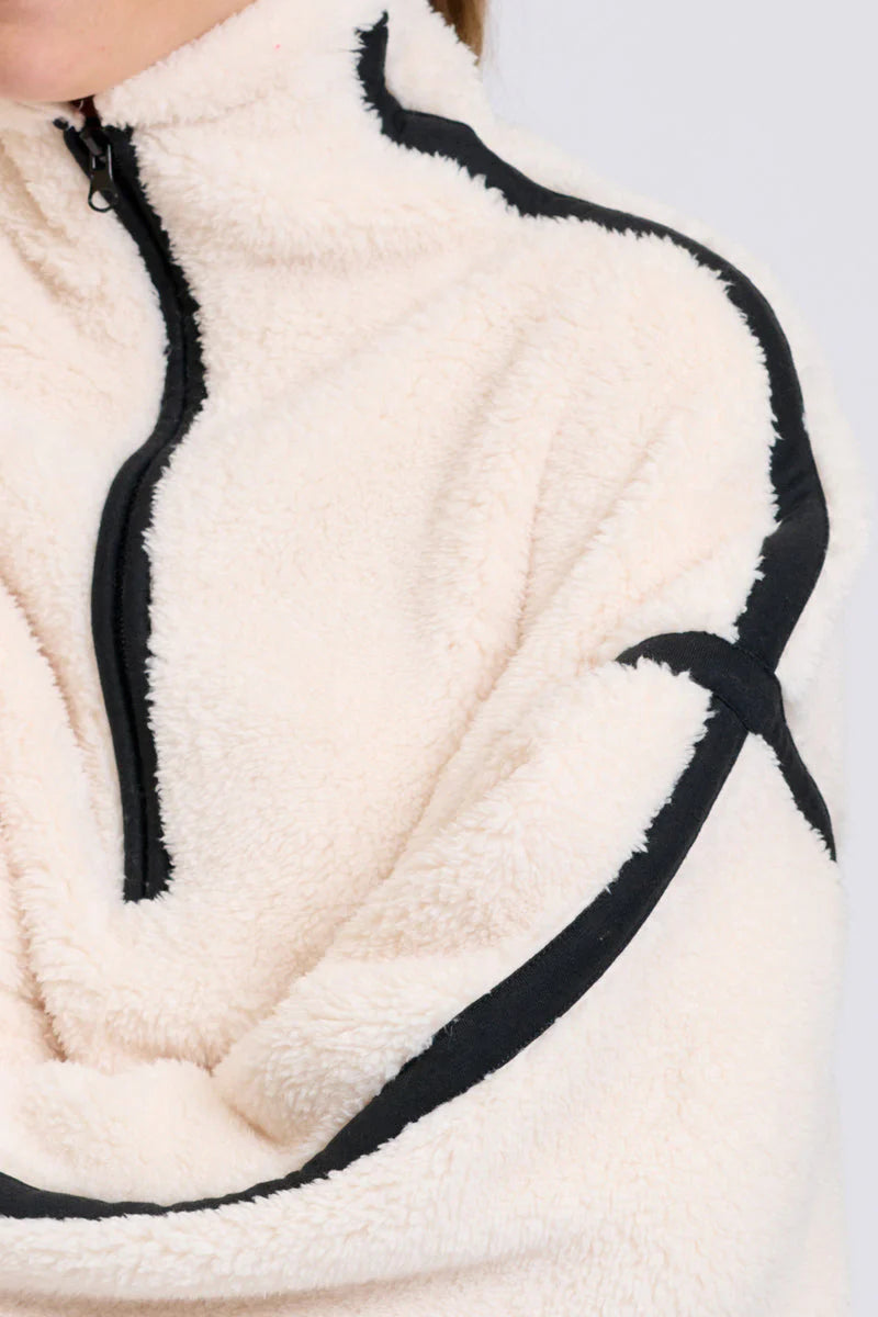 Popover Fleece Sweater - Winter White
