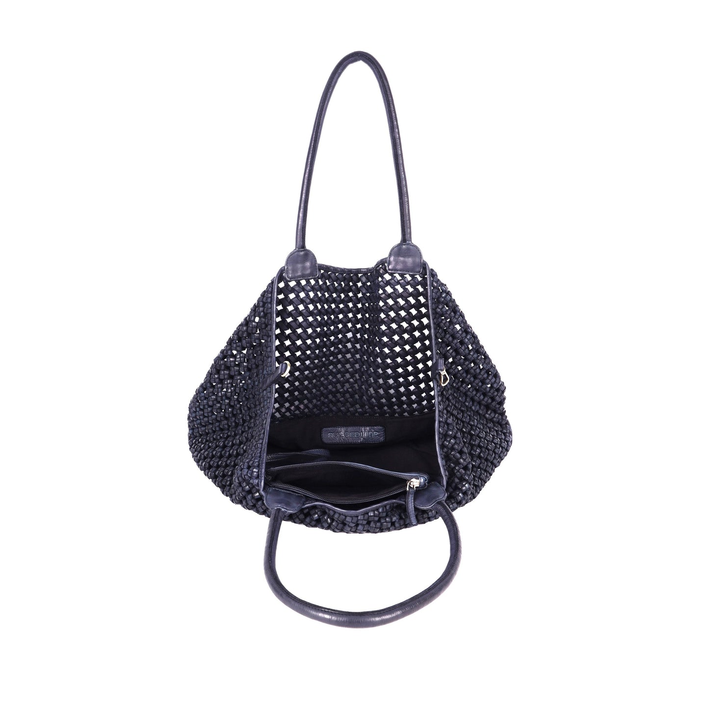 Hermitage Woven Leather Tote Bag