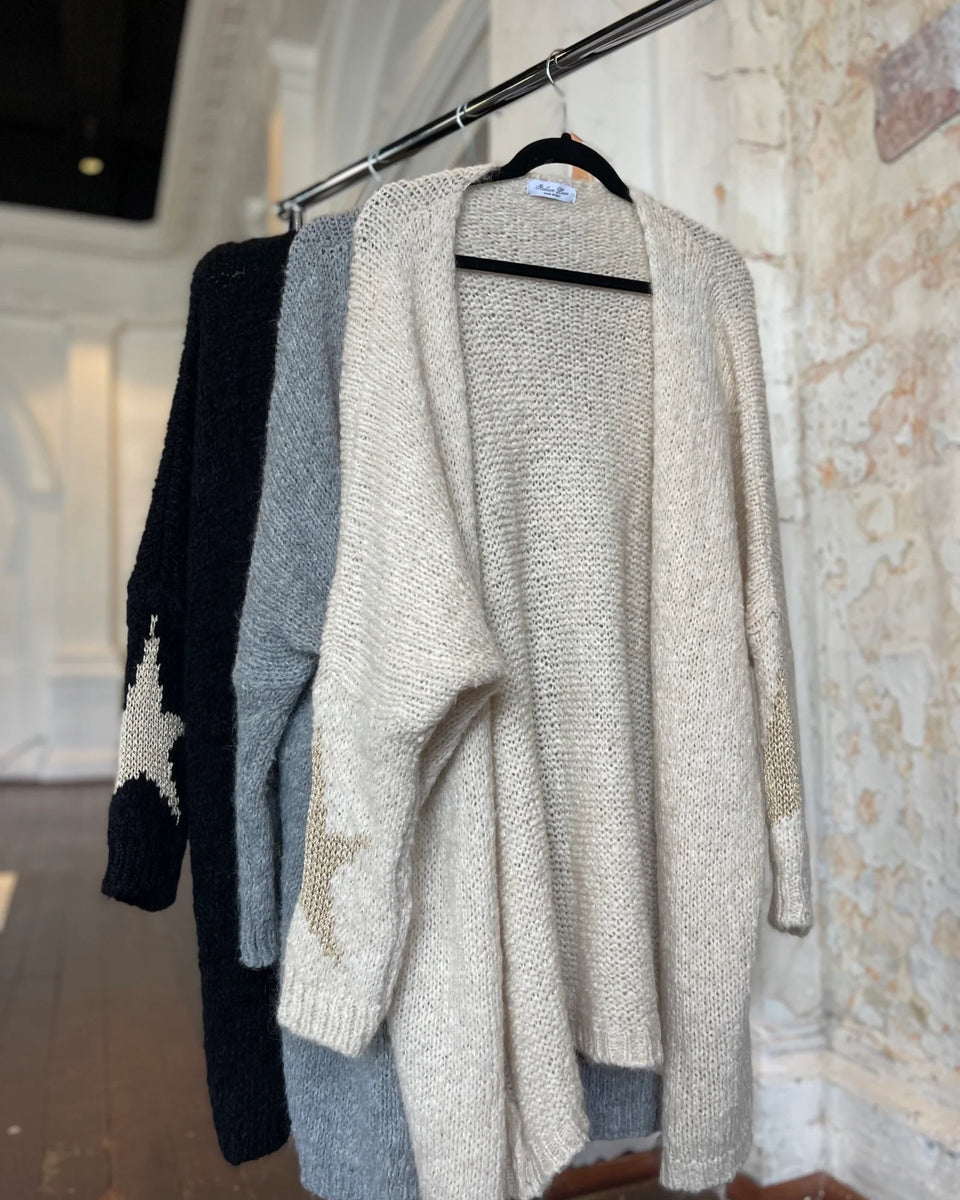 The Star Cardigan Grey