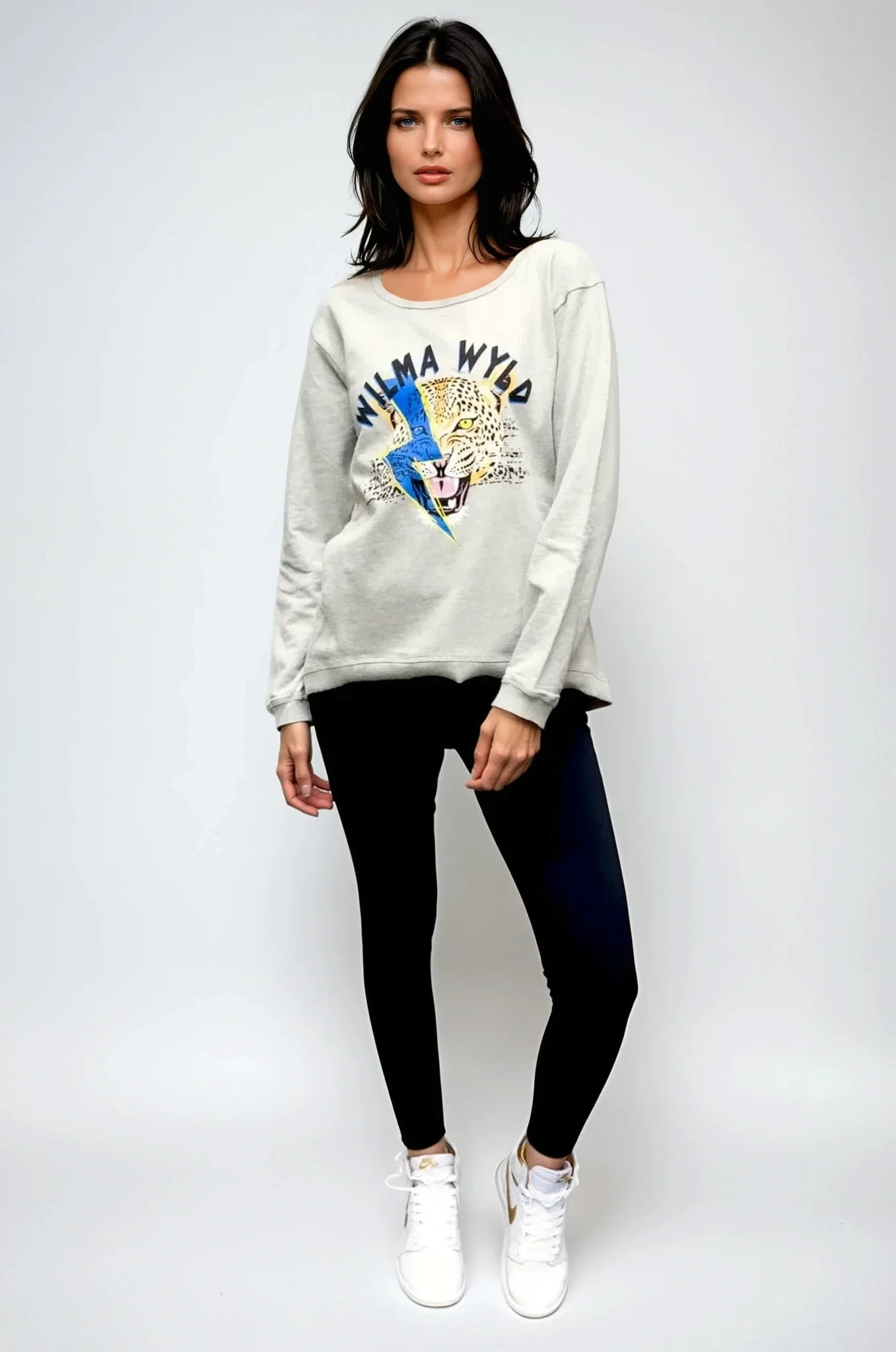 Taylor Sweater - Leopard Lightning Graphic