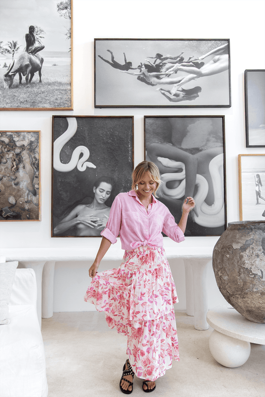 Hailey Cotton Shirt - Candy Pink