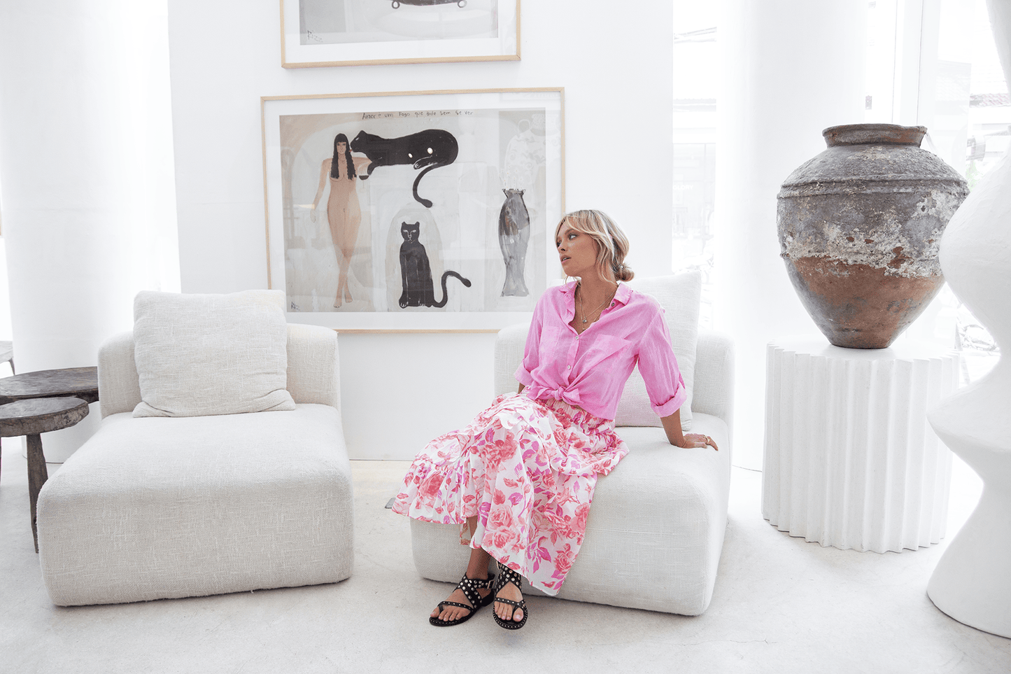 Hailey Cotton Shirt - Candy Pink