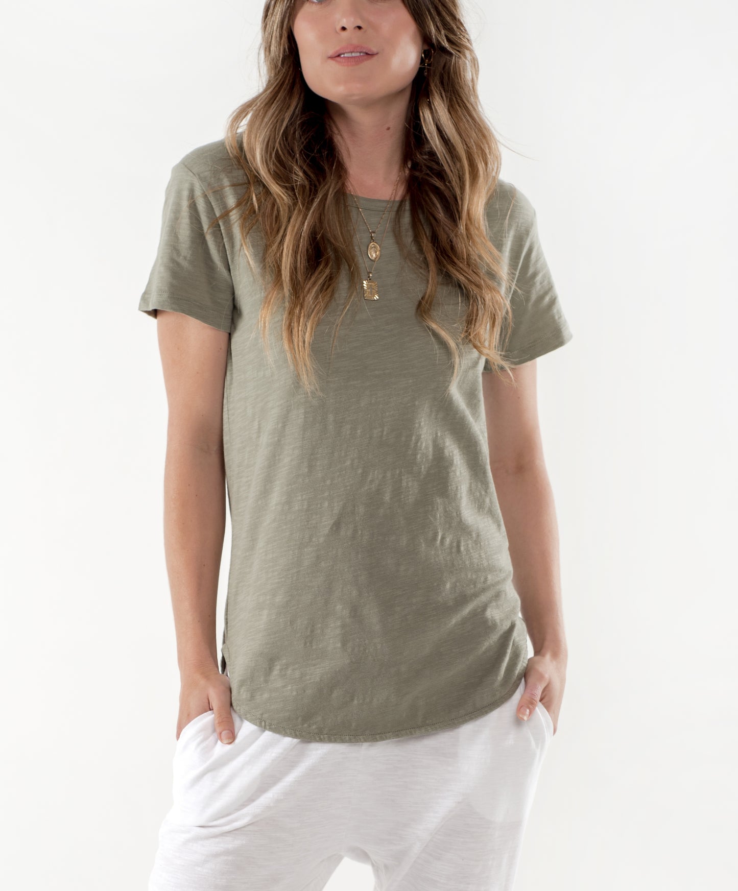 Charlotte Tee Cle Organic Clothing Cle Clothing Australian Stockist Cle Clothing Stockist Cle Clothing Cle Charlotte Tshirt Basic State Stockist