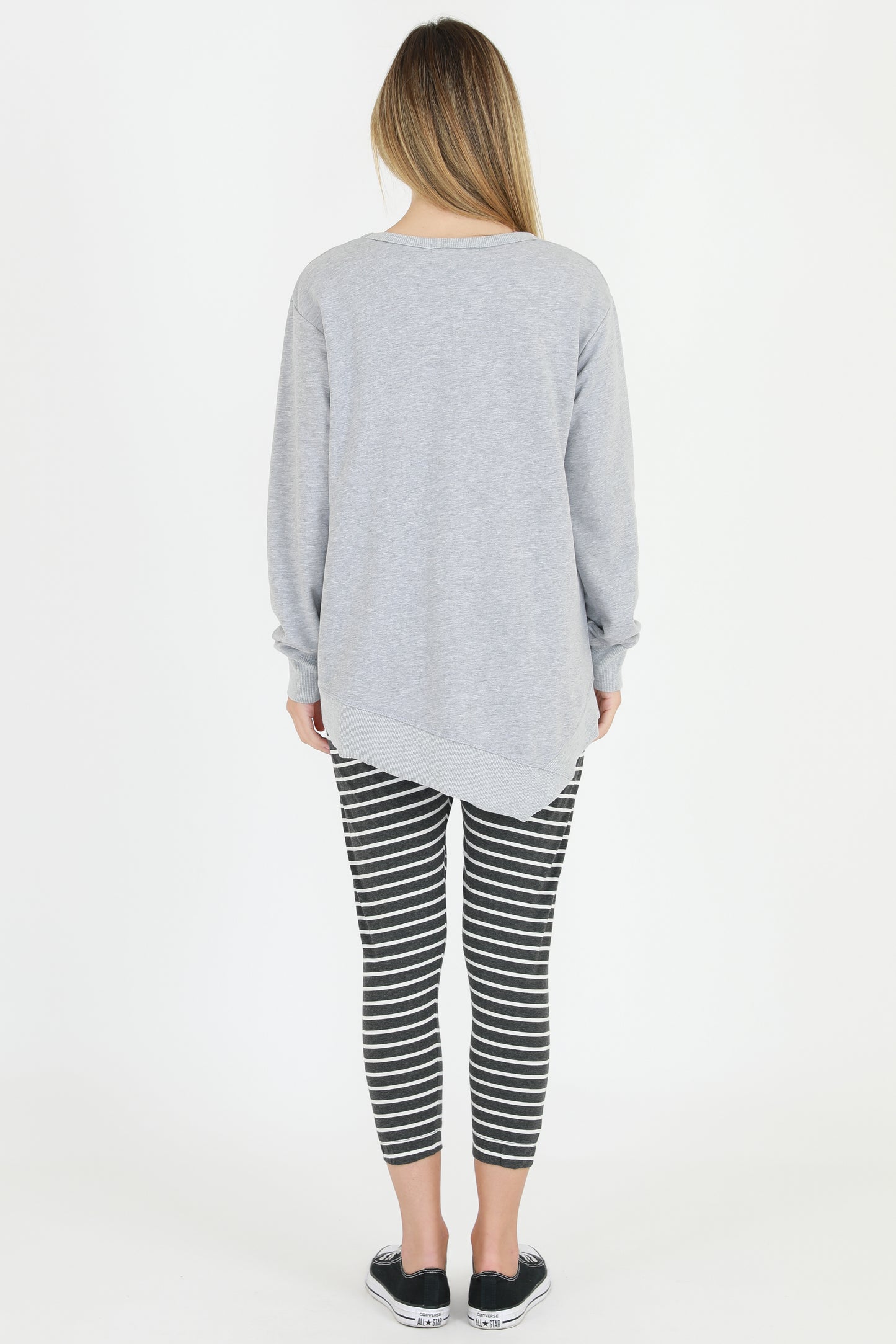 Newhaven Sweater - Grey Marle (Plus Size)