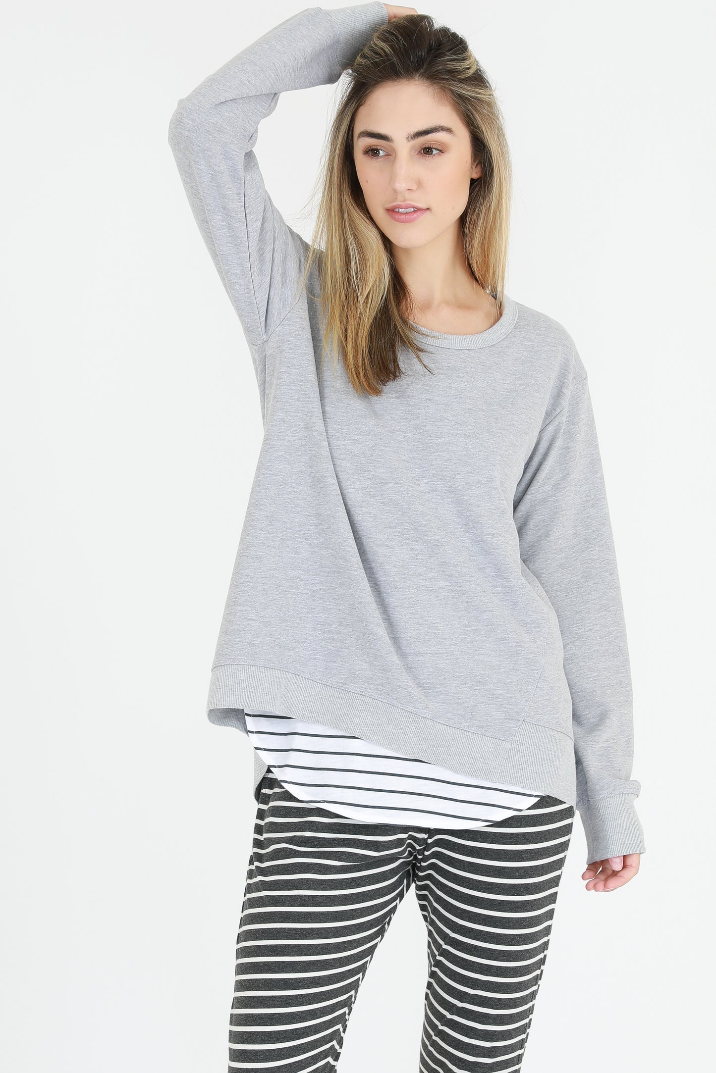 Newhaven Sweater - Grey Marle (Plus Size)