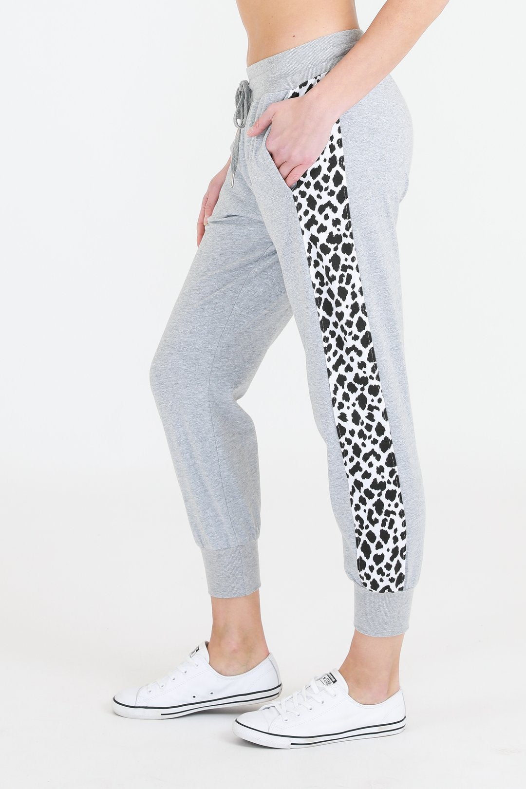 Leopard Stripe Joggers