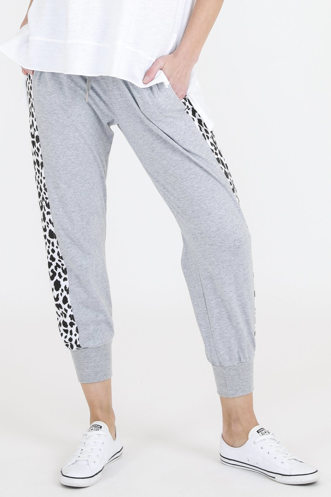 Leopard Stripe Joggers