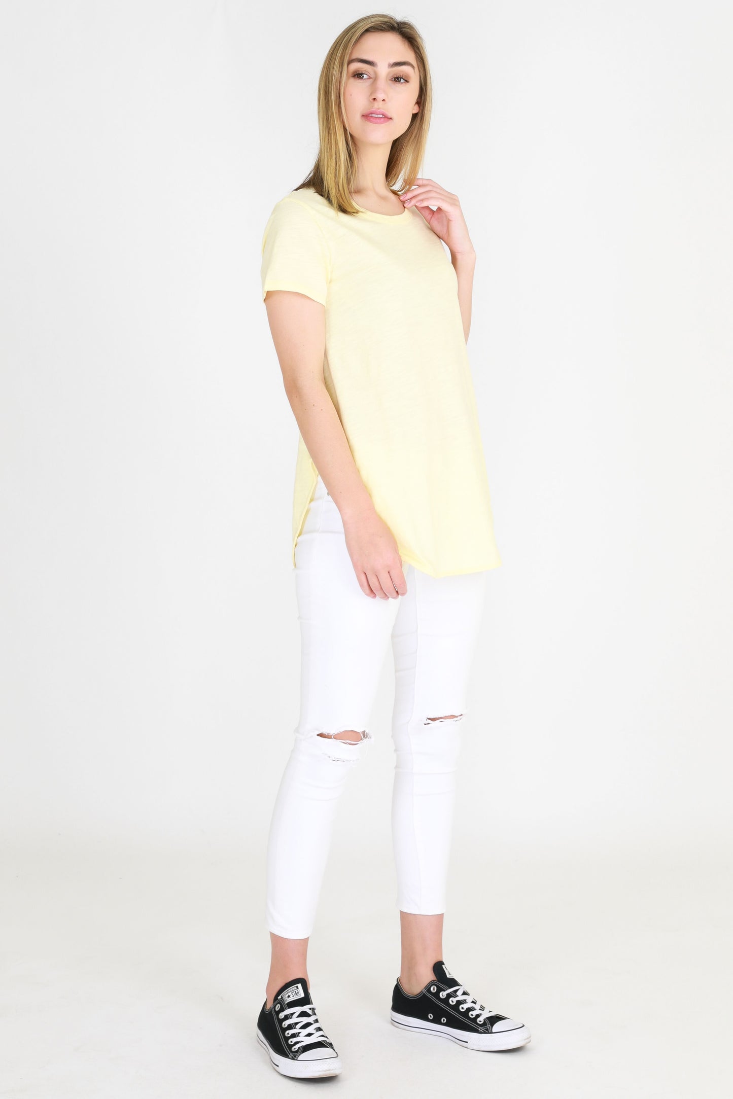 3rd Story The Label Elwood Tee LEMON YELLOW TSHIRT ELWOOD TEE - BASIC STATE 3RD STORY CLOTHING