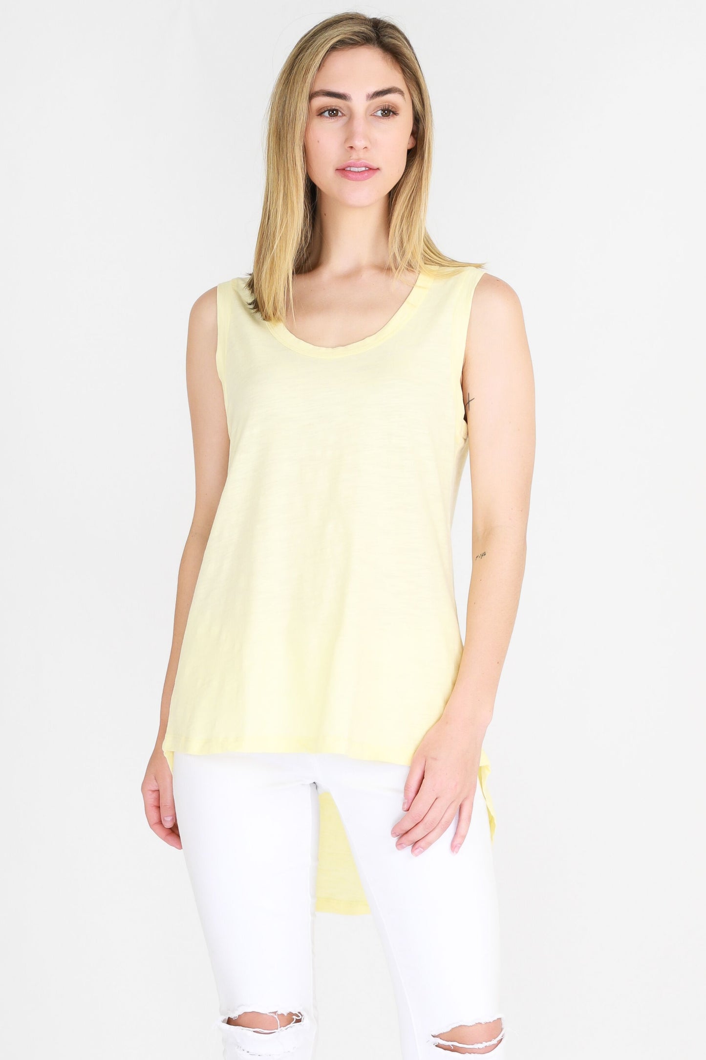 3rd Story The Label Madison Tank Lemon Yellow Madison Tank