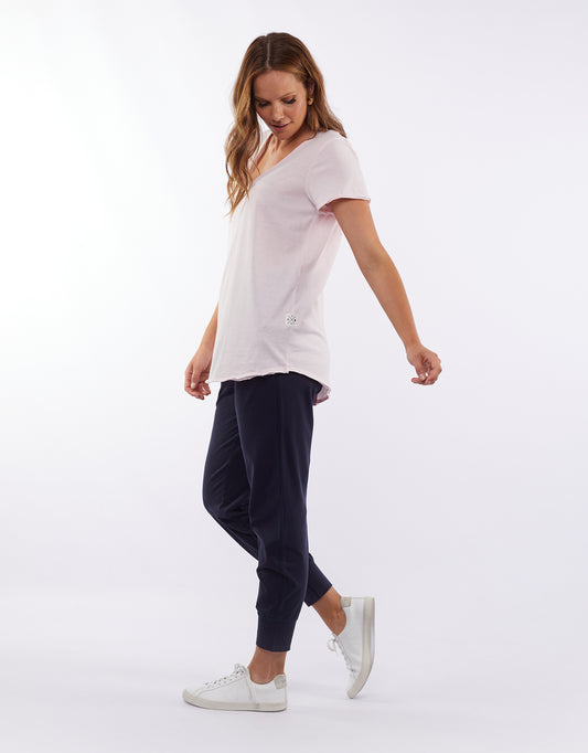 Fundamental V Neck Tee - Rose