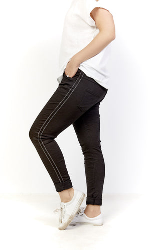 Amici made in Italy Stockist - Cotton Pull up Pants - Azzura Pants - Basic State Amici Australian Stockist