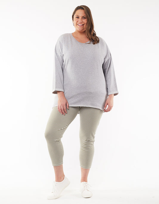 81X4070.GRM Buy Elm Plus size Alice Crew, Buy elm Plus Size Grey Marle Alice Jumper