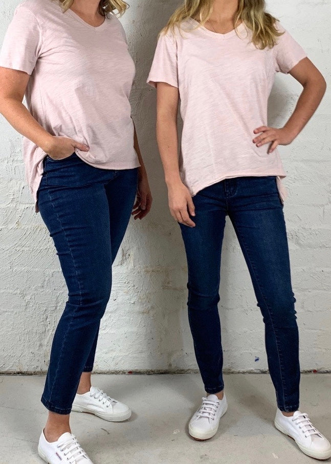 Aria Dark Blue Denim Jeans Ladies Dark Blue Denim Jeans Basic State