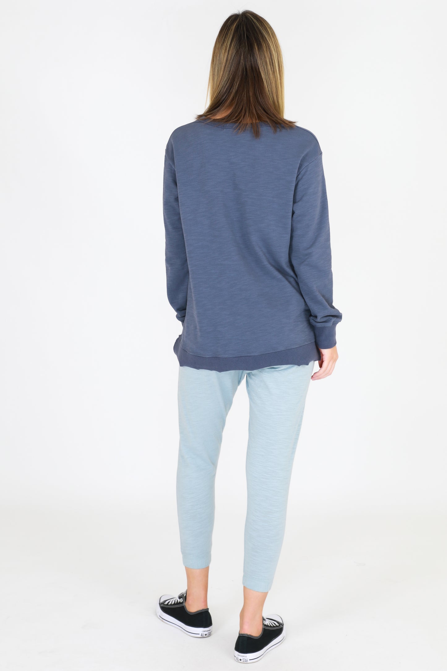 3rd Story Stockist - Basic State 3rd Story Ulverstone Jumper Ulverstone Sweater - Bluestone