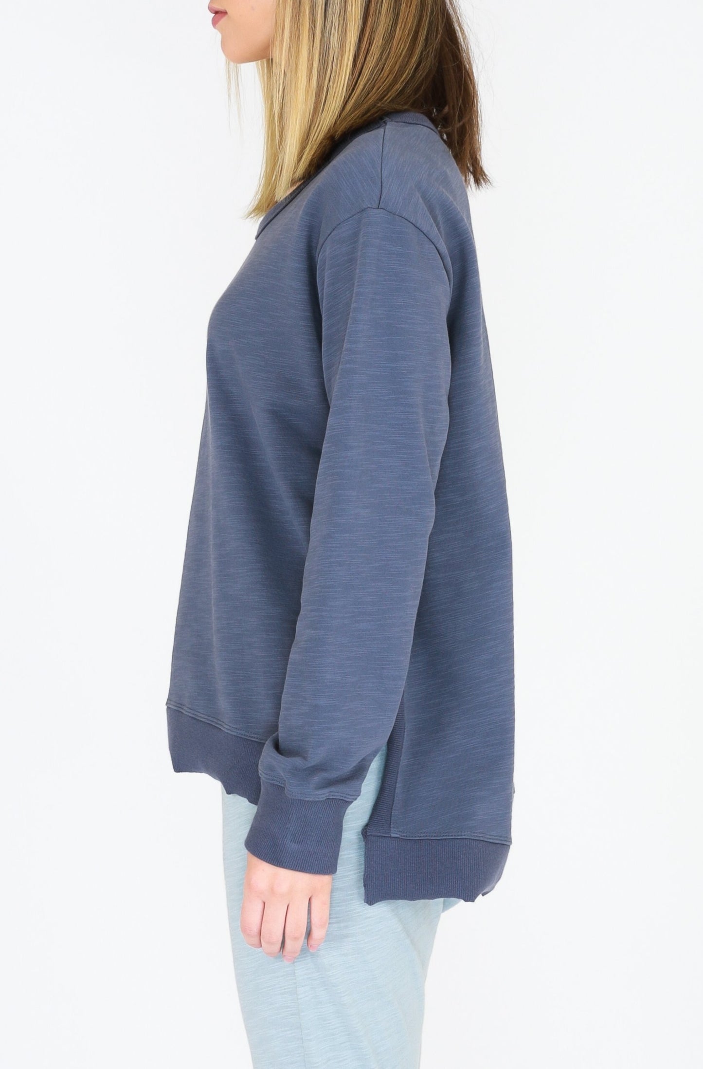 Buy 3rd Story Ulverstone Jumper - 3rd Story Stockist - Basic State 3rd Story Ulverstone Jumper Ulverstone Sweater - Bluestone
